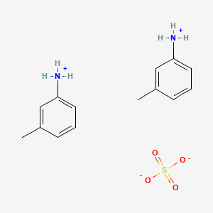 Chemical structure of m-toluidine hemisulfate