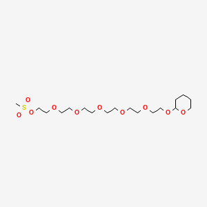 Chemical structure of Ms-PEG6-THP