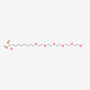 Chemical structure of M-Peg6-(ch2)8-phosphonic acid