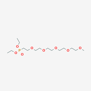 Chemical structure of M-Peg5-phosphonic acid ethyl ester