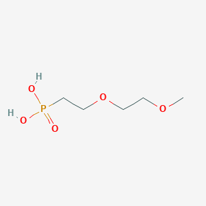 Chemical structure of m-PEG2-phosphonic acid
