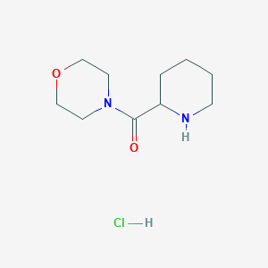 Chemical structure of Morpholino(2-piperidinyl)methanone Hydrochloride