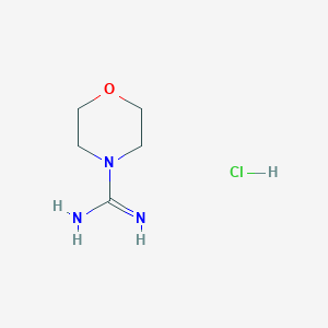 Chemical structure of Morpholine-4-carboximidamide hydrochloride