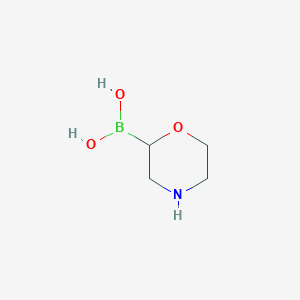 Chemical structure of Morpholine-2-boronic acid