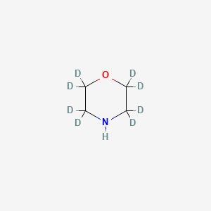 Chemical structure of MORPHOLINE-2,2,3,3,5,5,6,6-D8