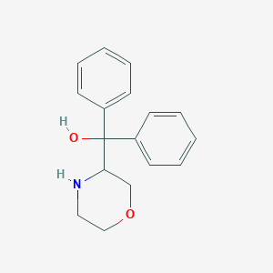 Chemical structure of Morpholin-3-yldiphenylmethanol