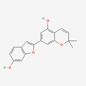 Chemical structure of Moracin D