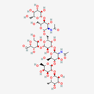 Chemical structure of Monofucosyllacto-N-hexaose I