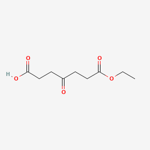 Chemical structure of Monoethyl 4-Oxoheptanedioate