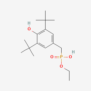 Chemical structure of Monoethyl 3,5-Di-tert-butyl-4-hydroxybenzylphosphonate