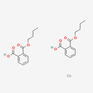 Chemical structure of Monobutyl Phthalate Copper(II) Salt