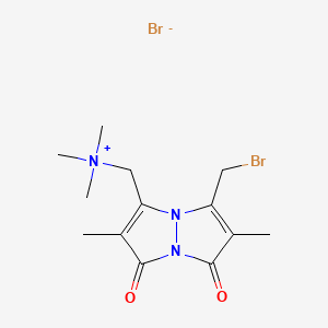 Chemical structure of Bromotrimethylammoniumbimane Bromide