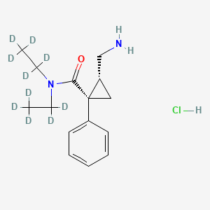 Chemical structure of Milnacipran-d10 hydrochloride