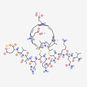 Chemical structure of Microperoxidase (MP-11) sodium salt