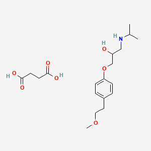 Chemical structure of Metroprolol succinate