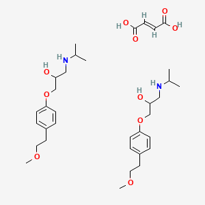 Chemical structure of Metoprolol Fumarate