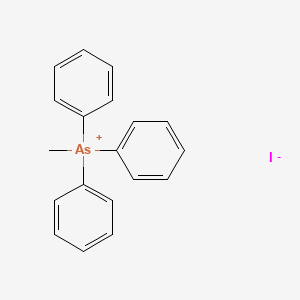 Chemical structure of Methyltriphenylarsonium Iodide