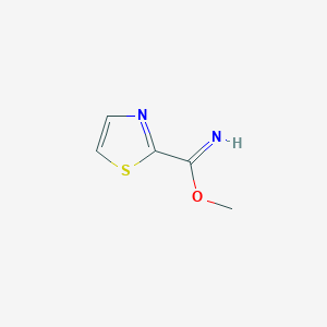 Chemical structure of methylthiazole-2-carbimidate