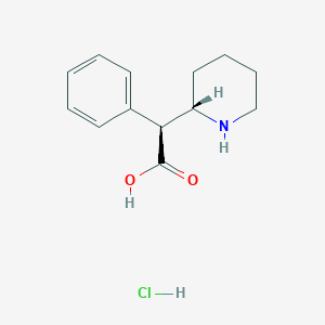 Chemical structure of Methylphenidate hydrochloride