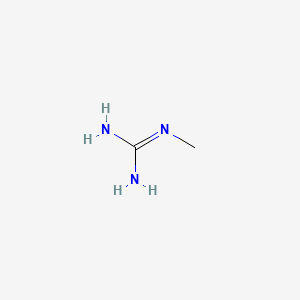 Chemical structure of methylguanidine