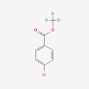 Chemical structure of Methyl-d3 bromophenyl-4-carboxylate