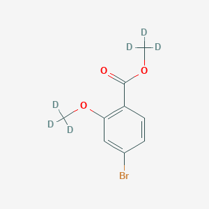 Chemical structure of Methyl-d3 3-(methoxy-d3)-bromophenyl-4-carboxylate