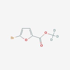 Chemical structure of Methyl-d3 2-bromofuran-5-carboxylate