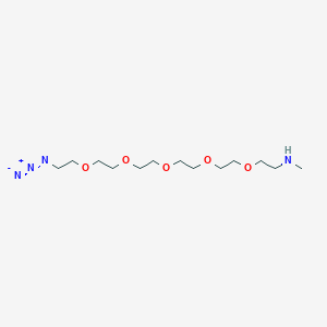 Chemical structure of Methylamino-PEG5-azide
