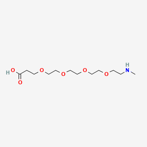 Chemical structure of Methylamino-PEG4-acid