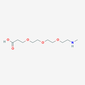 Chemical structure of Methylamino-PEG3-acid