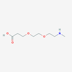 Chemical structure of Methylamino-PEG2-acid