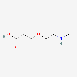 Chemical structure of Methylamino-PEG1-acid