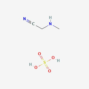 Chemical structure of Methylaminoacetonitrile Sulfate