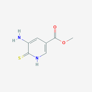Chemical structure of Methyl 5-amino-6-mercaptonicotinate