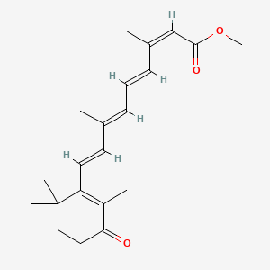 Chemical structure of Methyl13-cis-4-oxoretinoate