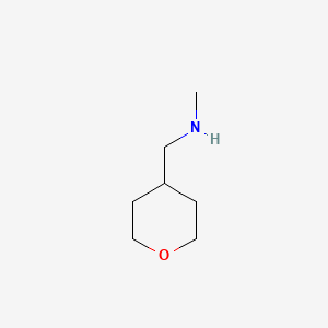 Chemical structure of Methyl-(tetrahydropyran-4-ylmethyl)amine