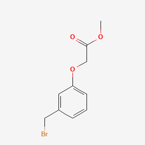 Chemical structure of MEthyl-(3-bromomethyl)phenoxyacetate