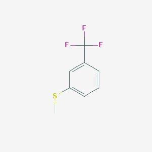 Chemical structure of 3-Trifluoromethylthioanisole