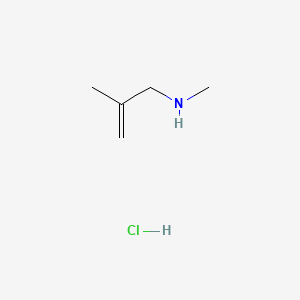 Chemical structure of Methyl(2-methylprop-2-en-1-yl)amine hydrochloride
