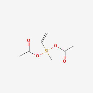 Chemical structure of Methyl vinyl diacetoxysilane