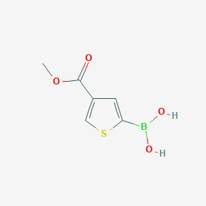 Chemical structure of Methyl thiophene-2-boronic acid-5-carboxylate