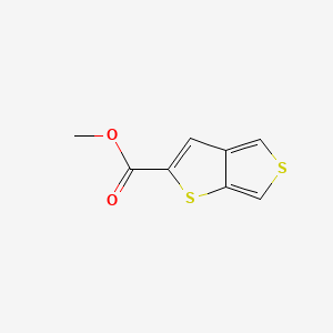Chemical structure of Methyl thieno[3,4-b]thiophene-2-carboxylate