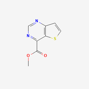 Chemical structure of methyl thieno[3,2-d]pyrimidine-4-carboxylate