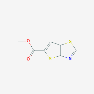 Chemical structure of Methyl thieno[2,3-d]thiazole-5-carboxylate