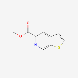 Chemical structure of Methyl thieno[2,3-c]pyridine-5-carboxylate