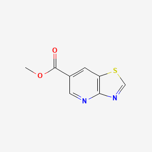 Chemical structure of Methyl thiazolo[4,5-b]pyridine-6-carboxylate