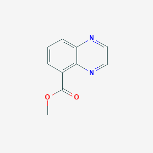 Chemical structure of Methyl quinoxaline-5-carboxylate