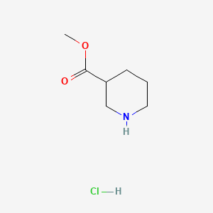 Chemical structure of Methyl piperidine-3-carboxylate hydrochloride