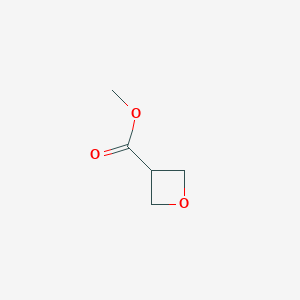 Chemical structure of Methyl oxetane-3-carboxylate