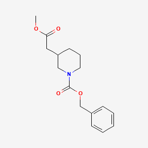Chemical structure of Methyl N-Cbz-3-piperidylacetate